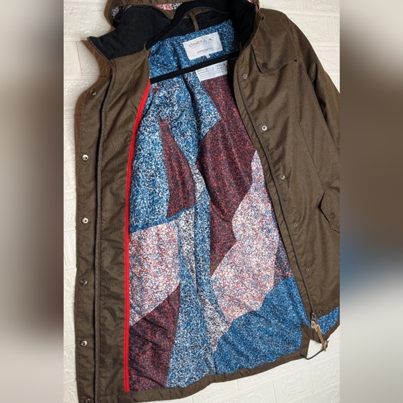 249-O'Neill Junior Brown Ski Jacket Look New With A Tiny Mark On The Front Asis - Picture 4 of 7